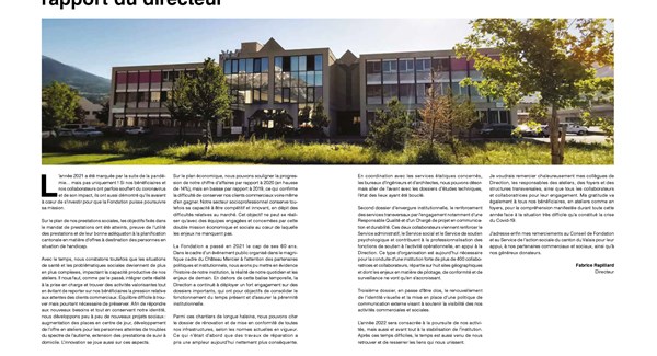 Rapport annuel 2021